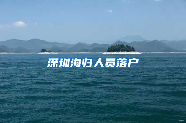 深圳海归人员落户