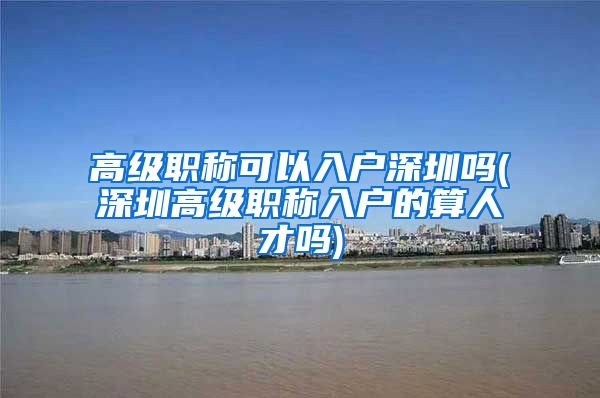 高级职称可以入户深圳吗(深圳高级职称入户的算人才吗)