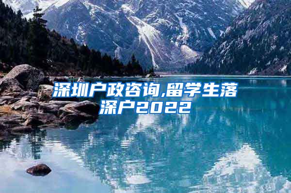 深圳户政咨询,留学生落深户2022