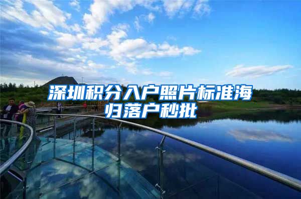 深圳积分入户照片标准海归落户秒批