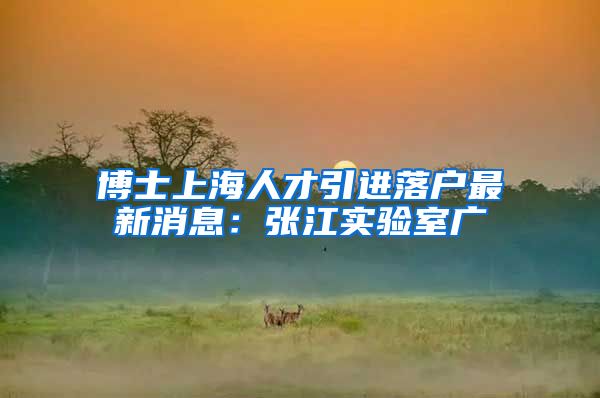 博士上海人才引进落户最新消息：张江实验室广