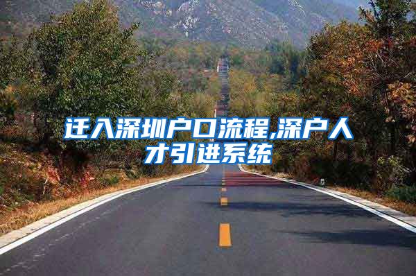 迁入深圳户口流程,深户人才引进系统