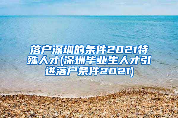 落户深圳的条件2021特殊人才(深圳毕业生人才引进落户条件2021)