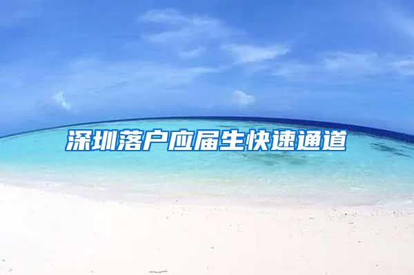 深圳落户应届生快速通道