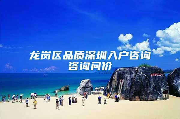 龙岗区品质深圳入户咨询咨询问价