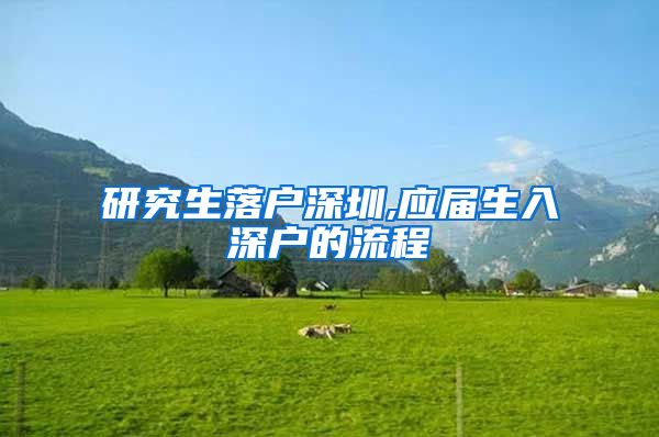 研究生落户深圳,应届生入深户的流程