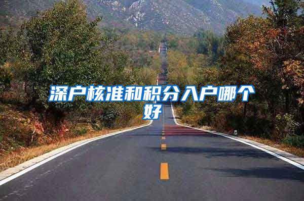 深户核准和积分入户哪个好